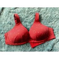 BRA SEAMLESS WIREFREE FLIRTITUDE RED LOVE SIZE XXL (2XL) XXXL (3XL) FIT BRA 42D 42E 42F 44B 44C 44D 