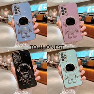 Casing Samsung Galaxy A53 Case Samsung Note 10 Lite Cassing Samsung Note 8 Cover Samsung Note 9 Cases Samsung Note 10 pro Case Samsung A50 Case Samsung A71 Case Samsung A11 Case Samsung A51 Case Luxury Cute Silicone 3D Astronaut Stand Phone Cover Case