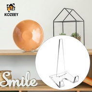 KOZEEY Plate Stands for Display Acrylic Display Stand Clear Stable Picture Frame Stand