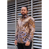 KEMEJA Lano Batik Semi Suit - Bird of Paradise - Dobby Batik - Men's Batik Shirt - Men's Batik Shirt