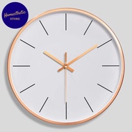 Wall O'clock Round Wall Clock Unique Modern Minimalist MovementSilent
