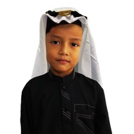Shemagh for kids 2 Piece, Igal Children plus Sorban Budak Turban Shemagh Scarf Kids Boy Girl Saudi A