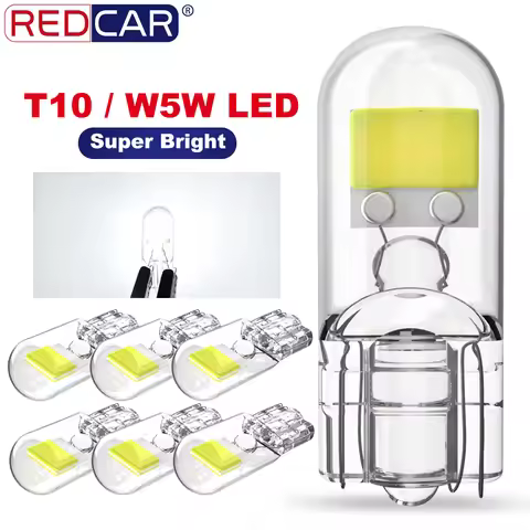 2/6x W5W T10 Led Bulbs Canbus W5W Sapphire COB Drive-Free Led Wedge Bulb 6000K 168 194 Led 5w5 Car I