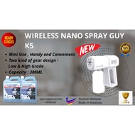 Model K5 Wireless Nano Atomizer spray Disinfection spray Gun Sanitizer spray machine