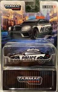Tarmac Works Mercedes Benz C63 AMG Coupé Black Series 1:64 police