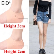EiD 2in1 Soft Silicone Invisible Height Increase Insole Height Lift Taller Sock Shoes Pad for Men Wo