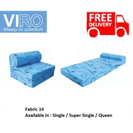 Viro F14 Sofa Bed - Single / Super Single / Queen (Free Delivery)