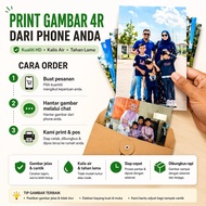 Print Gambar 4R | Kualiti HD Kalis Air | Dari Phone | Siap 24–48 Jam | Momento Studio