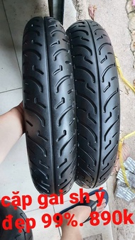 Vỏ xe sh 100/80-16 va 120 /80-16 .hiệu euro gai sh ý. củ tháo xe còn dày đẹp ngon lành bám tốt