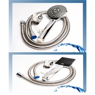 High Quality Pressurized Telephone Shower Head Set Stainless Steel&amp;ABS Silver Shower Set