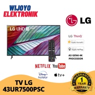 TV LG SMART 43 INCH 43UR7500 PSC UHD REAL 4K A5 GEN 6 43UR7500 NEW