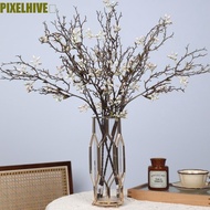 PIXELHIVE​ Artificial Plant Dead Branch, Lifelike Plastic Eucalyptus Fruit Branch, Faux Plant Real T