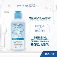 Wardah Acnederm Acne Care Micellar Water 100ml - Efektif - 50% Tanda Jerawat Berkurang