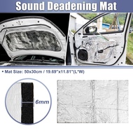UXCELL 236mil 6mm 1.61sqft Car Sound Deadening Mat Aluminum Damping 50x30cm Car Noise Insulation Pa