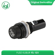 FUSE HOLDER LARGE GLASS FUSE CAP INSCOM 8 PCS