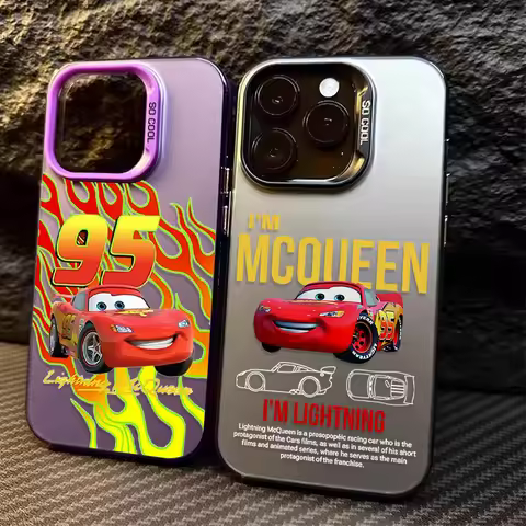 Lightning McQueen Disney Cars Matte Case for Xiaomi Redmi Note 11 12 14 13 Pro Plus 4G 5G 12S 11S 10