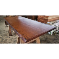 2" inch(T) x 30" inch(W) = 5' feet Balau Live Edge Slab Solid Hard Wood Malaysia Balau