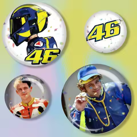 Valentino Rossi Moto 46 Tin badges in 25/32/44/58/75mm, brooch pins for accessories & gifts,Souvenir