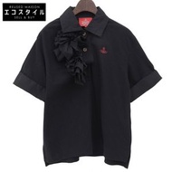 Vivienne WestwoodRED荷葉邊不對稱 Polo 衫，女款，黑色，00 碼