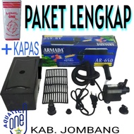 MESIN Code K2J TOP filter FLEET AR 65 BLUE COTTON machine pump filter box TOP filter ph aquarium pow