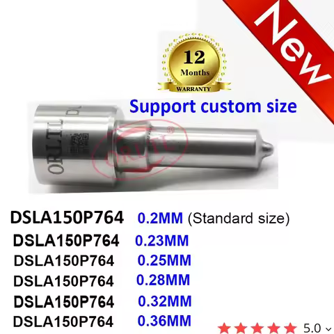 ORLTL Black Coated Needle Nozzle DSLA150P764 Diesel Fuel Injector Nozzle DSLA 150P 764 for VW Audi S