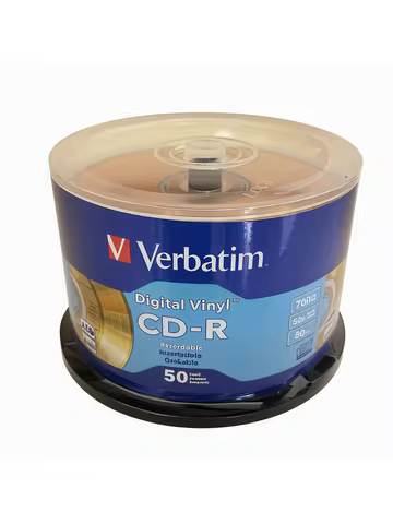 Digital Vinyl AZO CD-R Disc CDR 52X 700MB 80Min 50pcs/pack