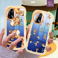 Giraffe Cartoon Yellow Color ph case Strange Shape for for OPPO F11S F3 Plus F5 F7 F9 F11 Pro F15 F17 Pro F19/S F21 Pro SPro 4G/5G soft case Cute Girl Cute plastic Phone