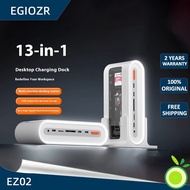 EGIOZR EZ02 13 in 1 desktop charging dock 140W GaN USB 3.2 Thunderbolt 4 multi port vertical Type-C 