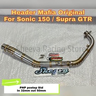 HEADER LEHERAN KNALPOT RACING SONIC 150 SUPRA GTR MAFIA ORIGINAL PNP POSTEP STD INLET 50MM