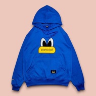 SWEATER HOODIE PULLOVER PANCOAT BIRU BORDIR LOGO PREMIUM HOODIE TEBAL FULL TAG