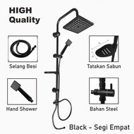 ES Shower Kamar Mandi 1 Set Paket Lengkap Stainless Steel Shower Kamar Mandi Head Shower Mandi