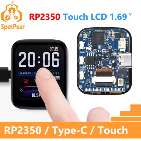 Raspberry Pi Pico 2 RP2350 1.69inch Touch LCD 240x280 Screen Development Board Waveshare 1.69 inch D