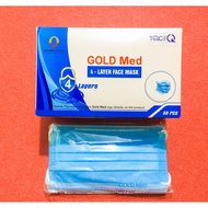 Box of 50 Gold Med 4-Layer Antibacterial Medical Masks