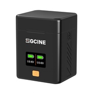 Camera Battery Charging Case for NP-W126 NP-W126S Batteries 2-slot Charger with Card Slots OLED Scre