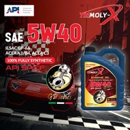 TRIMOLY-X TRIMOLYX 5W40 FULLY SYNTHETIC ENGINE OIL SP/CF 4L Car Lubricant Minyak Hitam Minyak Enjin 