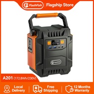 FlashFish A201 สถานีพลังงาน 200W 172Wh/48000mAh สถานีพลังงาน Type-C พร้อมไฟ LED พาวเวอร์แบงค์ความจุส