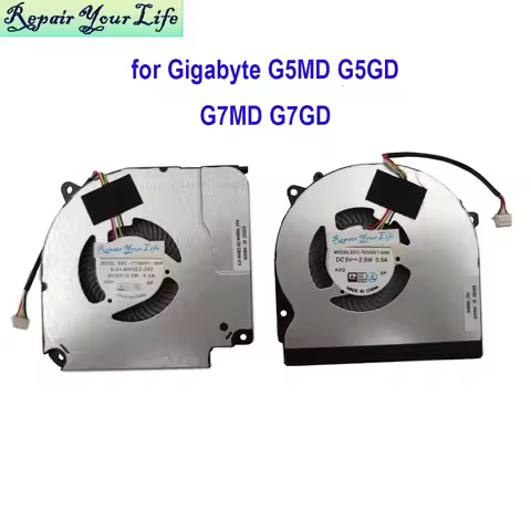 CPU GPU Cooling Fan For Gigabyte G7 MD G7 GD G5 GD G5 MD G7MD G7GD G5GD Gamer Laptop Cooler Radiator