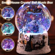 Musical Snow Globe Snow Globes Glitter Water Globe Santa Claus Decoration Musical Snow Globes Decor Plays We You a Merry Christmas astounding