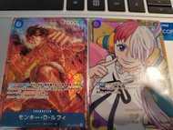 One piece card 海賊王 路飛 美音 異畫版 Op02-062 SR Op02-120 SEC