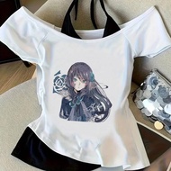Ado Crop Top - Kawaii Emo Gyaru Fashion for Teens