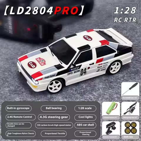 LDRC RC Drift Car 2801PRO 2802PRO 2803PRO 2804PRO 1/28 4WD With Gyroscope Full Proportional Throttle