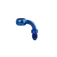 Banjo Fitting Stainless SteelTDR - Titanium Blue 90 degrees