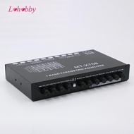 [Lohobby] 7 Band Car Equalizer Subwoofer GAIN Control Car Stereo Tone Control 7 Band Parametric Equa