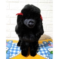 Boneka Hewan Anjing Poodle Hitam (Black Poodle Stuffed Animal)