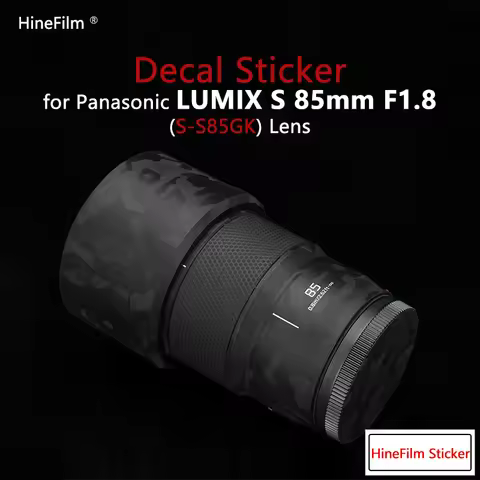 Lumix 85 1.8 Lens Sticker Protective Cover Skin for Panasonic LUMIX S 85 F1.8S Lens Decal Protector 
