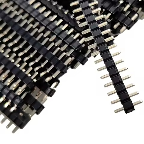 100pcs 2.54mm Male Pin Header L7.5/8.5/9.5/10.5mm 1x2/3/4/5/6P Straight Single Row Single Plastic 0.