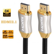 HDMI-compatible 2.1 Cable for Xiaomi Mi Box HD Cable 8K/60Hz 4K/120Hz 48Gbps Digital Cables for PS5 PS4 HD Splitter 8K HDMI 2.1