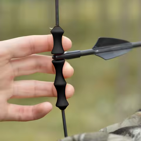 1 Set Hunting Archery Target Recurve Bowstring Finger Guard Saver Soft Silicon Bow String Protector