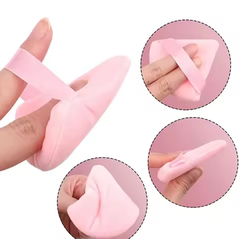 Velvet Cosmetic Powder Pufff Makeup Sponge Puff Dry Use Triangle Makeup Puff Women Soft Smooth Beaut