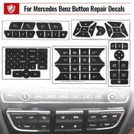For Mercedes Car Button Repair Sticker Decals Stickers For Benz GLK350 C Class CLS C218 SLK W172 W20